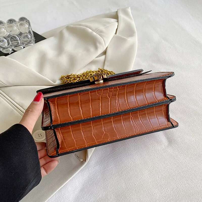 Crocodile Women Crossbody New 2024 Bolsa Feminina Brand Handbag Shoulder Bags Sequined Travel Small Bag And Purse