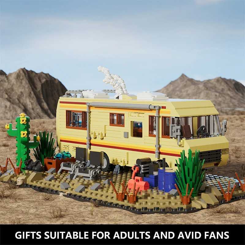 Breaking Bad RV Adventure Camping Bus Model Building Blocks Suitable for Car Assembly Building Blocks ToysXJ250326