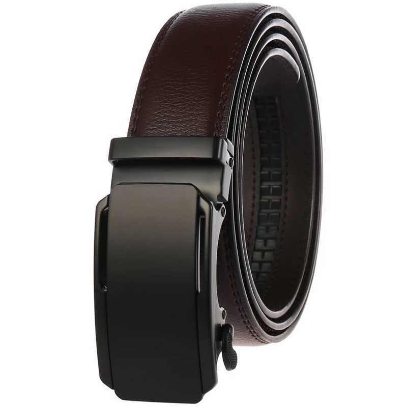 Plus Length Mens Belt Black and Brown Mens Large Size 110cm -200cm Cintron W250326