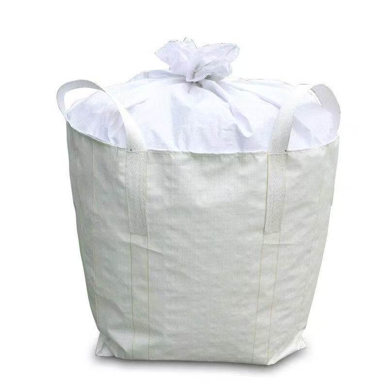 Wholesale Thickened White Ton Bag with Discharge Port for Bulk Storage