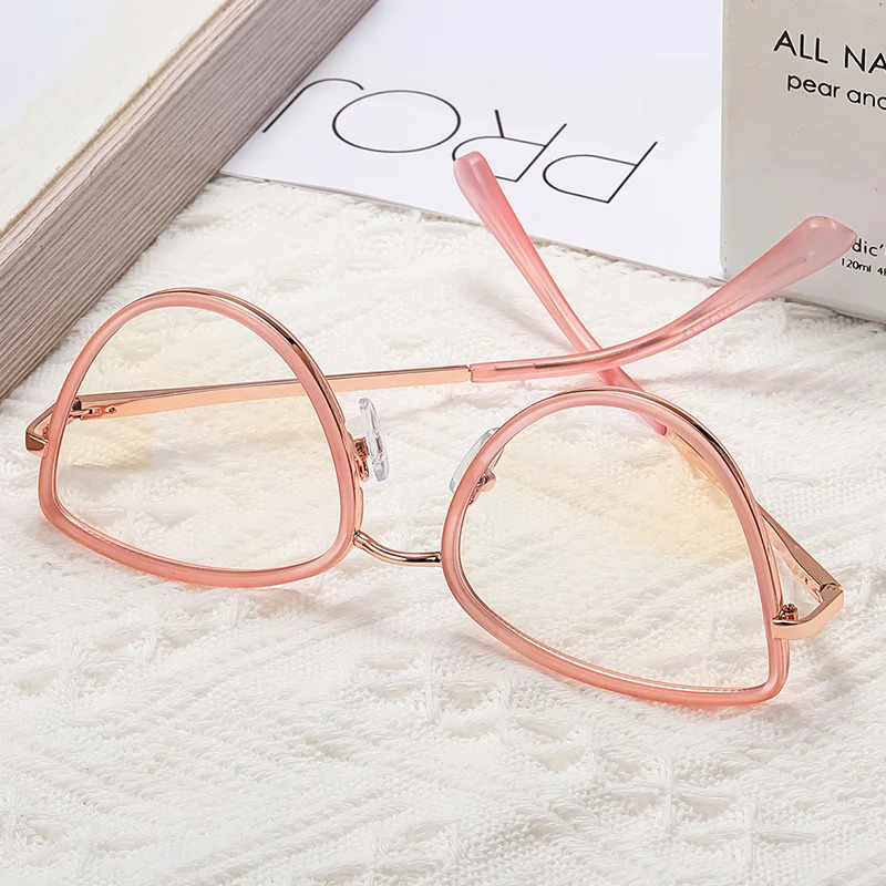 Blue light blocking glasses frame suitable for womens fashionable glasses prescription glasses ly arrived full edge cat eye UV400 coating 250325