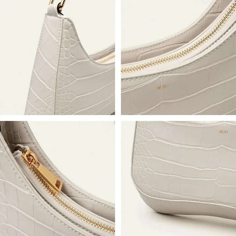 JW PEI Handbag Alligator Leather French Stick New Brand Women's Shoulder Bag