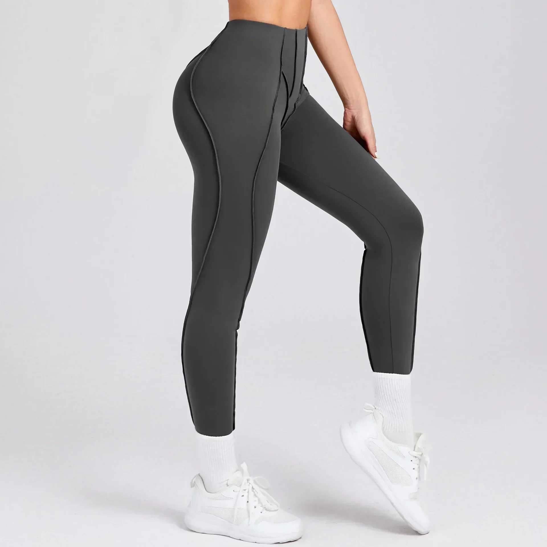 Seamless yoga legs sports pants fitness high waist peach hip lifting training running exercise womens gym legs W250326