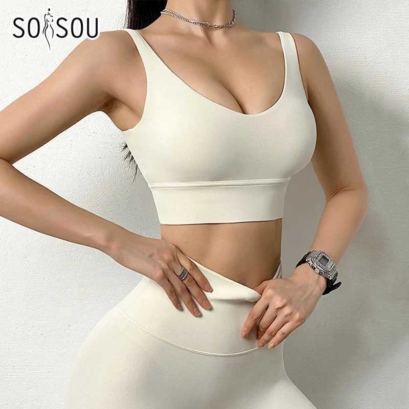 SOISOU Nylon Tracksuits Womens Yoga Set Sports Set Fitness Bra Legs Womens Lounge Wearing Crop Top Sexy 8 Colors W250326