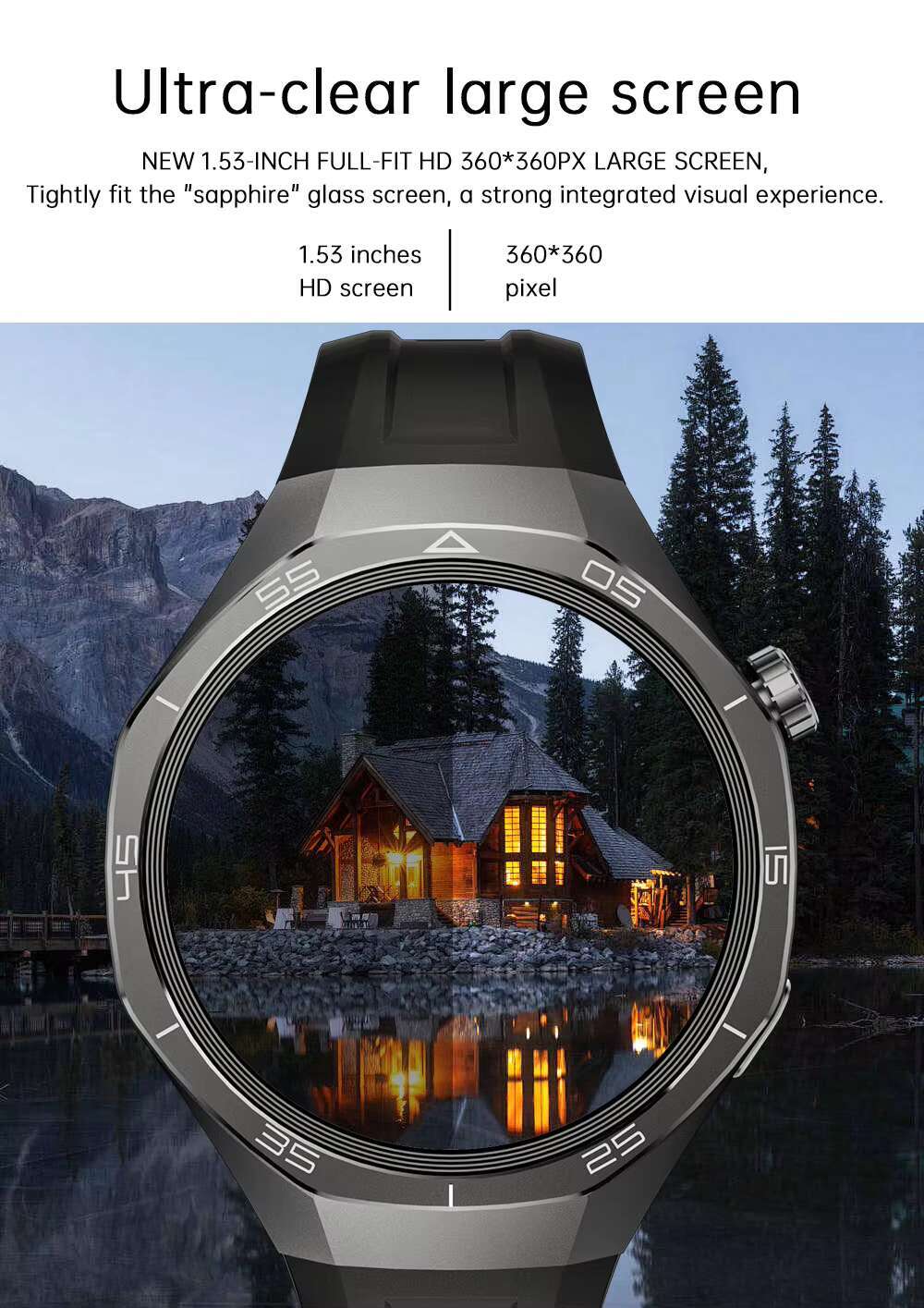 High Quality SK40 Smart 2025 Sports Watch for Man Outdoor 315mAh BT Call Smartwatches with 3 Straps 1.53-inch Smartwatch