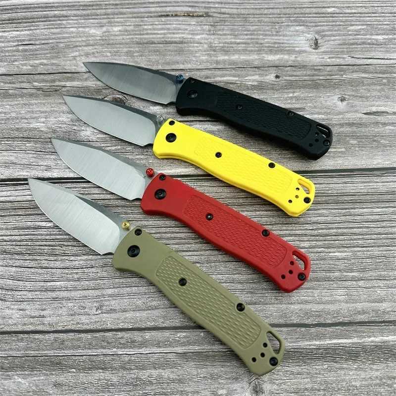 BM535 Bugout Folding Knife 440C Steel Blade Outdoor Tactical Military Hunting Knife Camping Survival EDC Pocket Knife Mens GiftXJ250326