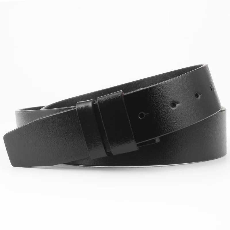 MYMC mens genuine leather belt buckle free DIY belt accessories high-quality wild belt gifts W250326