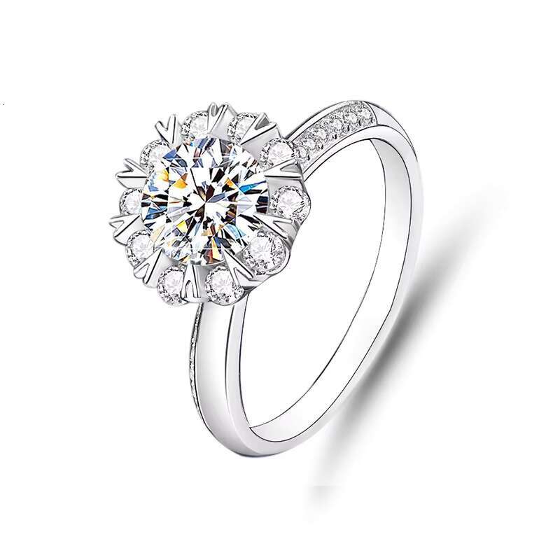 Fancy Shape Moissanite Solitaire Setting Silver Jewelry Moissanite Diamond Engagement Ring