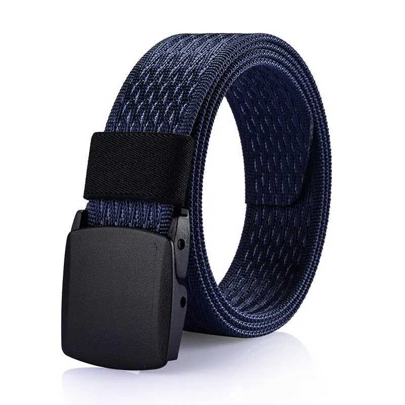 Outdoor mens POM buckle quick drying belt fashion glass pattern belt nylon military tactical waist Cinto casual jeans W250326
