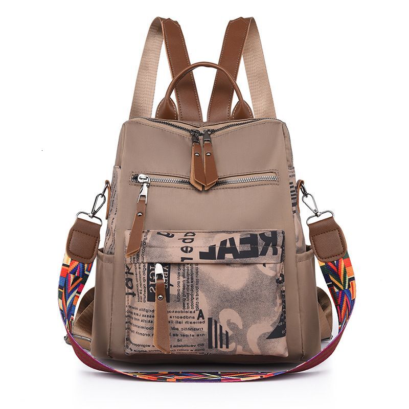 Bags Autumn And Winter New Personalized Printed Ladies Oxford Cloth Outdoor Light Casual Backpack Women's Bag