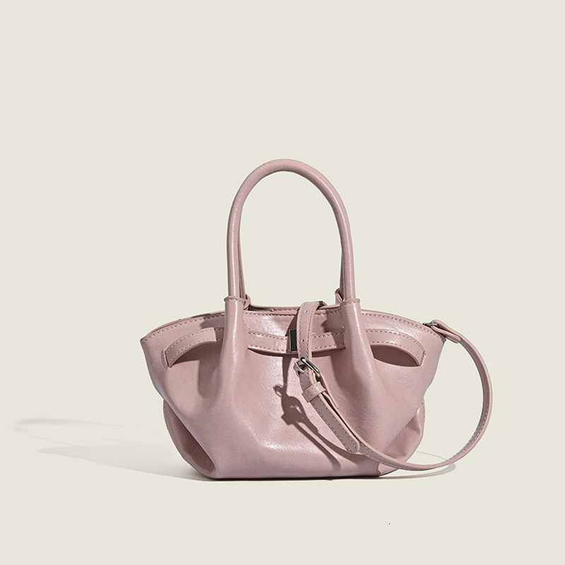 Oil Wax Skin Casual Dumpling Bag Female 2025 Spring New Commuter All Hand Crossbody Bag