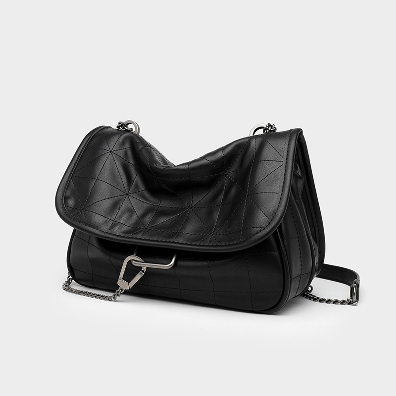 summer New Autumn Winter Fashion Versatile Limited Edition Western Style Diamond Grid Chain Single Shoulder Crossbody Stray Bag
