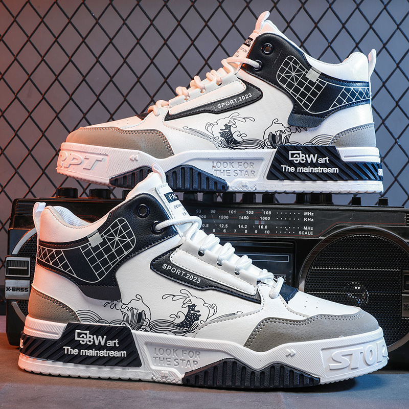 2025S New Trend Designer China Chic Men S Breathable Small Versatile Elevated Small White Board Shoes Autumn Leisure Sports High Fashion Shoes