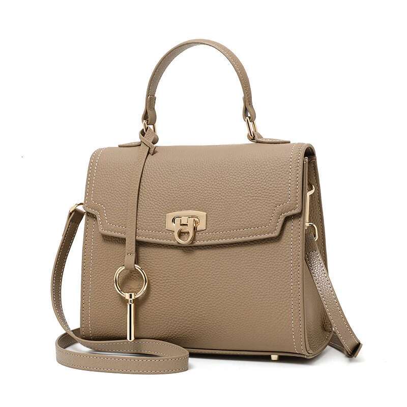 Leather Headband Layer Cowhide Fashionable Shoulder Bag For Women's 2025 Autumn And Winter New Fashion Versatile Designer Handbag Cross Shape