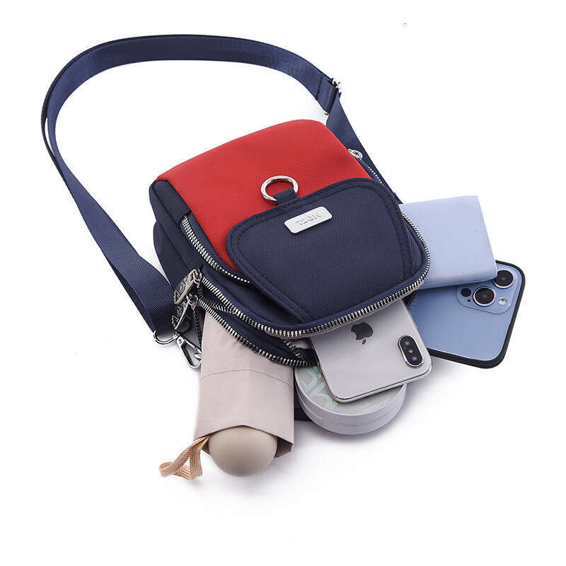 Korean version handbag, mobile phone women's crossbody fashionable and versatile, one casual small shoulder lightweight cloth bag, mother's 