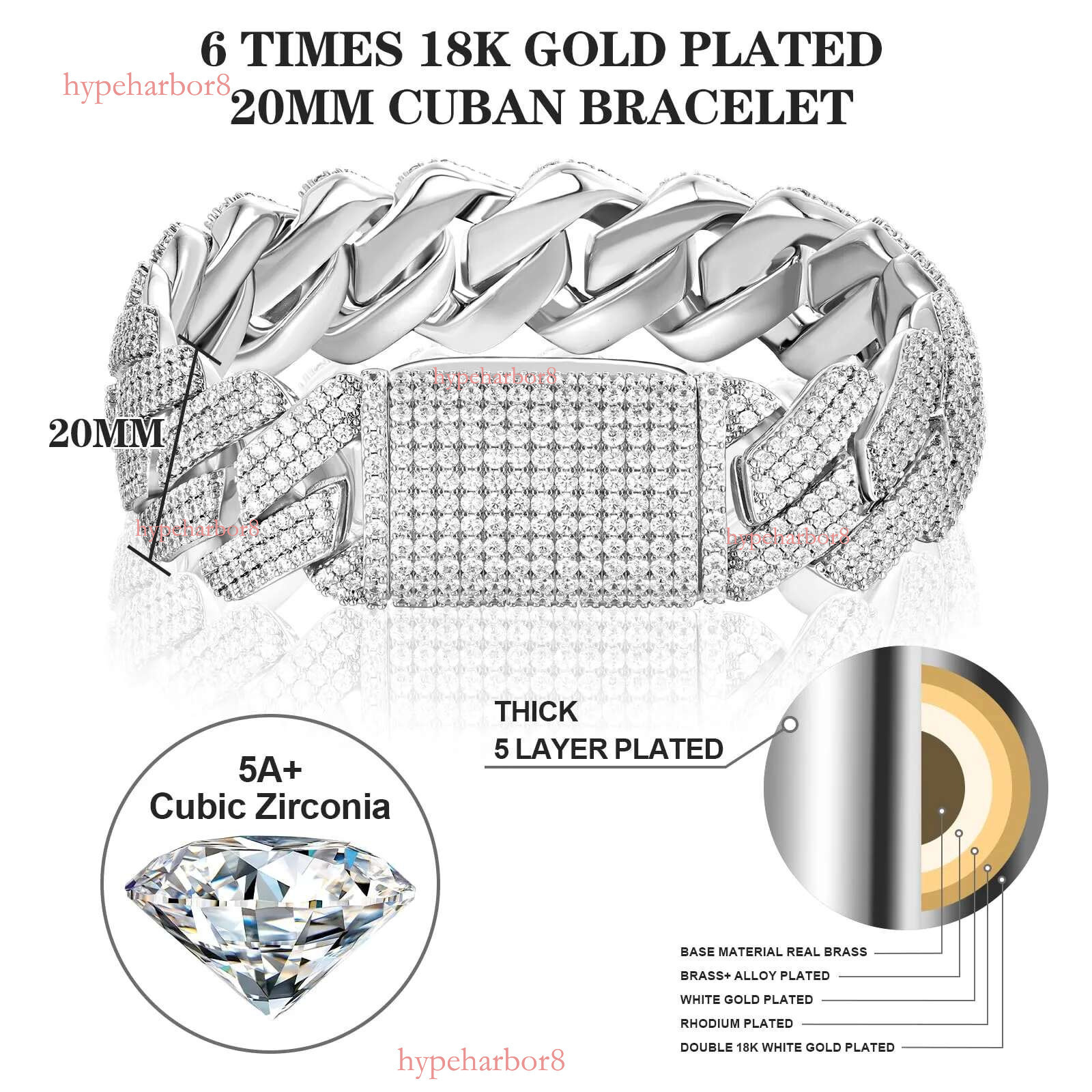 cuban k necklace designer for men 20MM wide 3 row bg dia iced out chain prong choker rapper hip hop thick gold jewelry woman Christmas gift