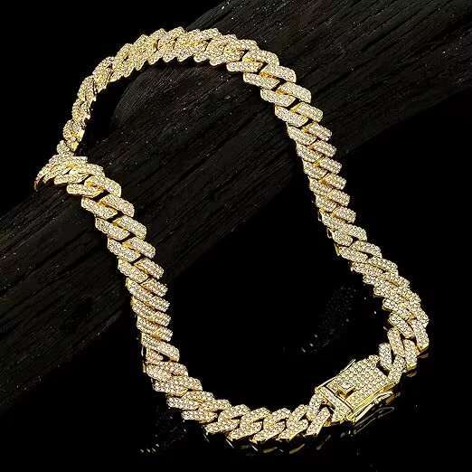 Factory Various Styles Diamond Moissanite Cuban Link Chain Necklace Bracelet Hip Hop Moissanite Necklaces
