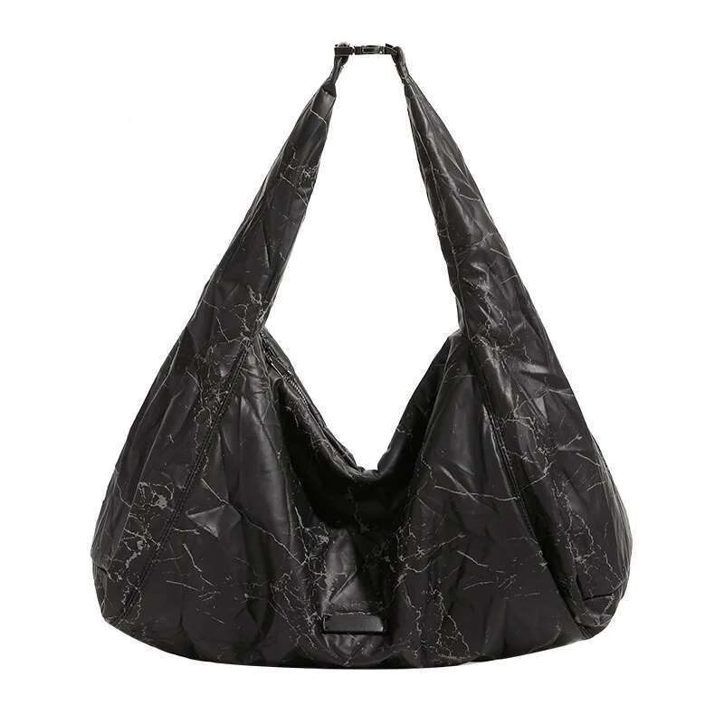 New Crescent Armpit Bag For Women Burst Large Capacity Shoulder PU Leather Crossbody Bags Purs Dumpg