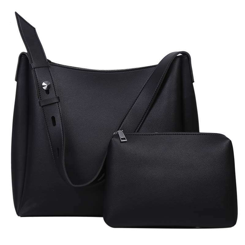 f3 Two piece set of bags, water bucket women's 2025 spring new product, large capacity commuting mother and child bag, single shoulder armpit bag