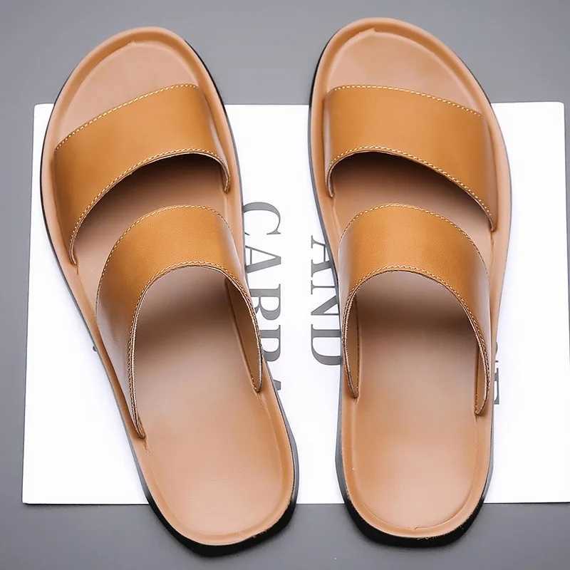 2025 Summer New Mens Cool Skating Shoes Fi Leather Casual Skating Shoes Outdoor N Smooth Flat Beach Sandals Mens Designer Skating ShoesXJ250326