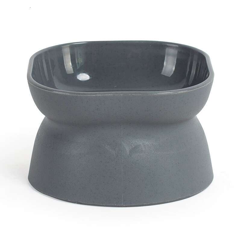 Large Opening Tall Plastic Cat Bowl Classic Neck Guard Against Spilling Cat And Dog Pet Food