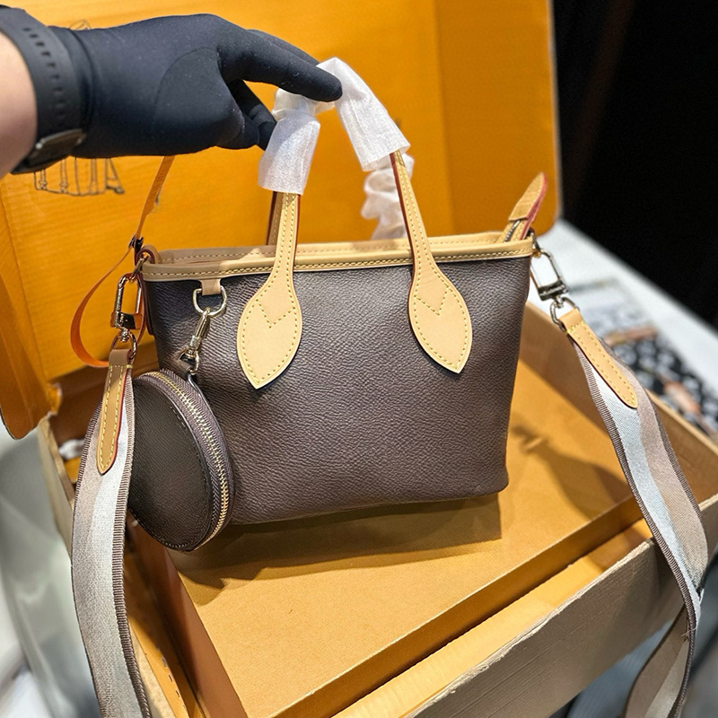 Top Handle Tote Handbag Designer Women Shoulder Bag with Coin Purse Leather Crossbody Bag Neverfulls Bb Series M46705