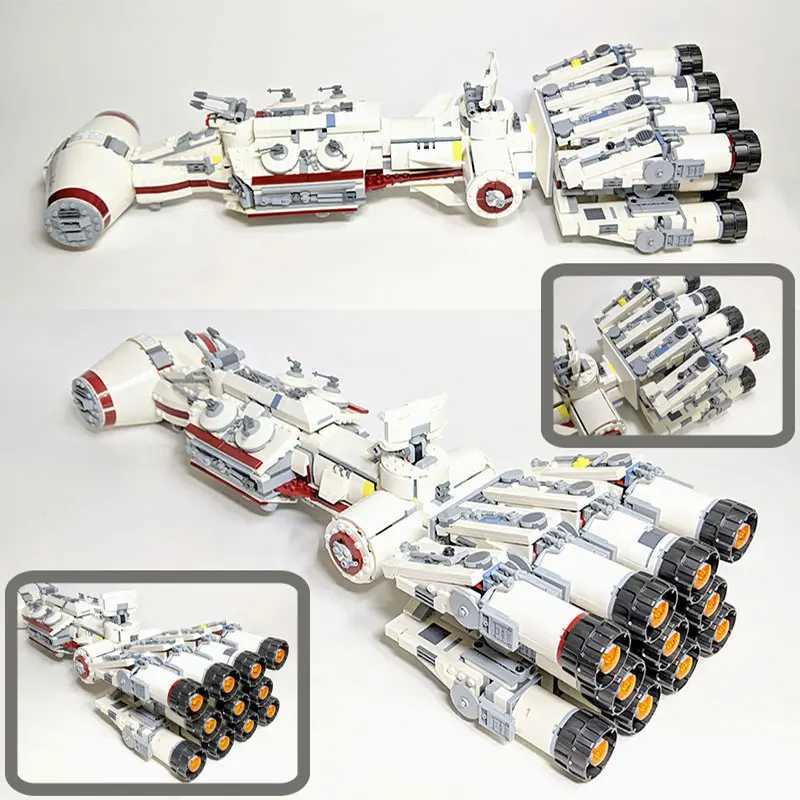 1792PCS Tank IV Rebel Interceptor Runner Model MOC Building Blocks Suitable 1431 Gift Toys Childrens Gifts Childrens Space WarXJ250326
