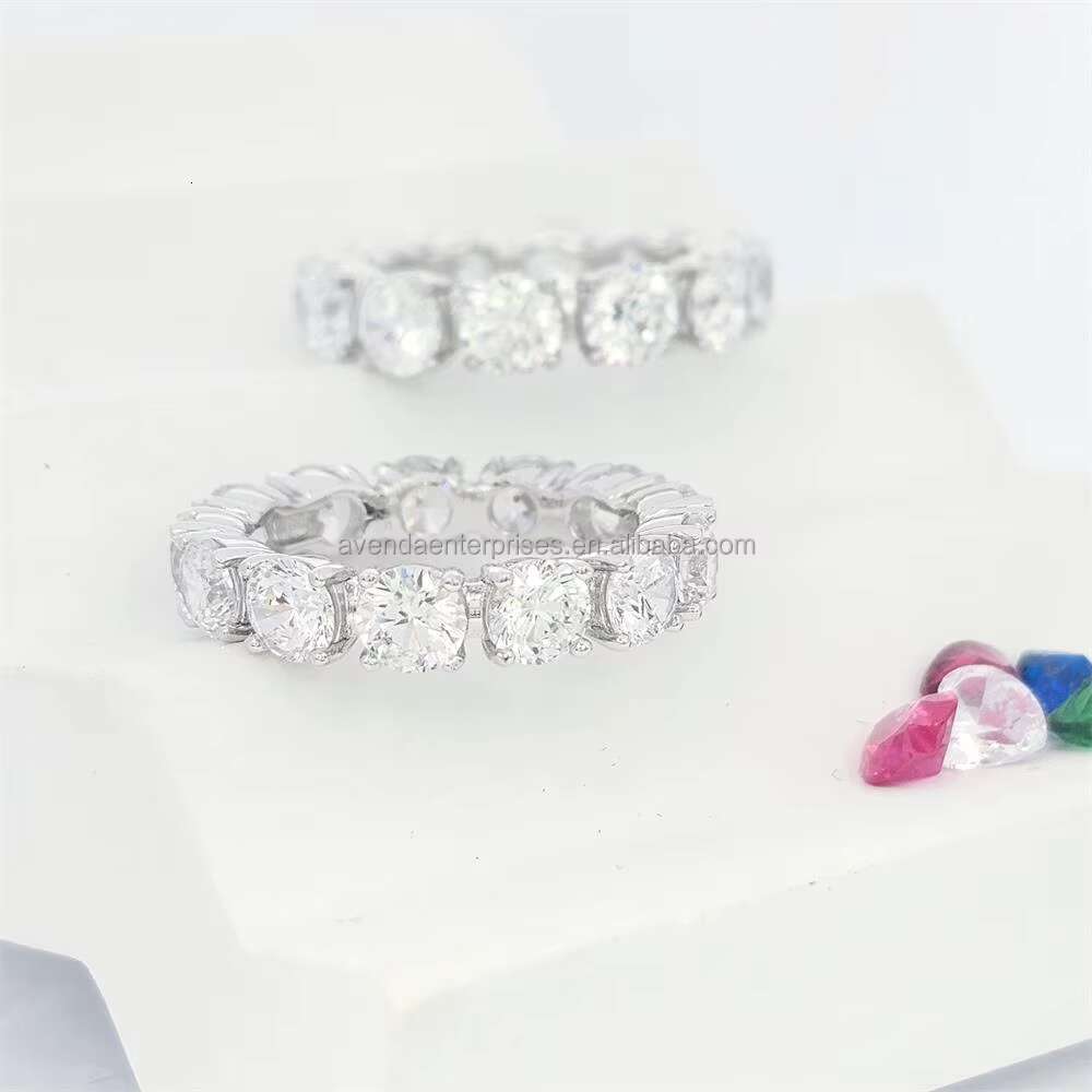 Elegant Sterling Silver Moissanite Ring Fine Jewelry Collection