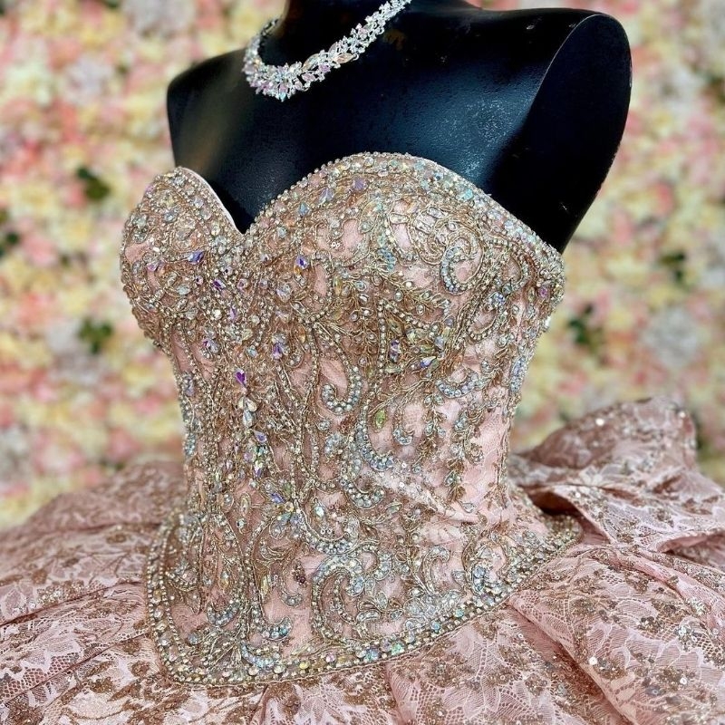Luxury Rose Red Shiny Off The Shoulder Quinceanera Dresses Sequin Applique Beads Bow Tull Vestidos De 15 Anos Corset Birthday Party Ball Gown