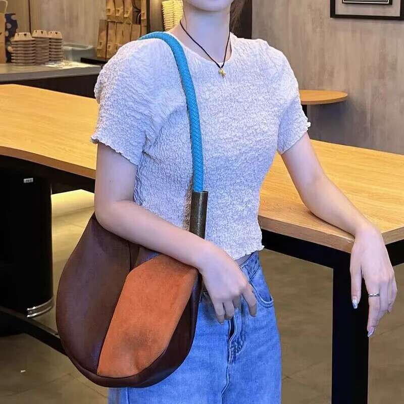 Tote Bucket Bag Designer Handbags For Women 2025 New In Vintage High Quality Ing Personalized Rope Weave Shoulder