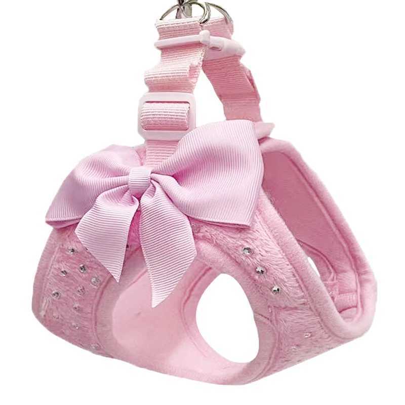 Small diamond decoration soft and breathable dog chest strap dog chest strap pet chest strap three sizes X250326
