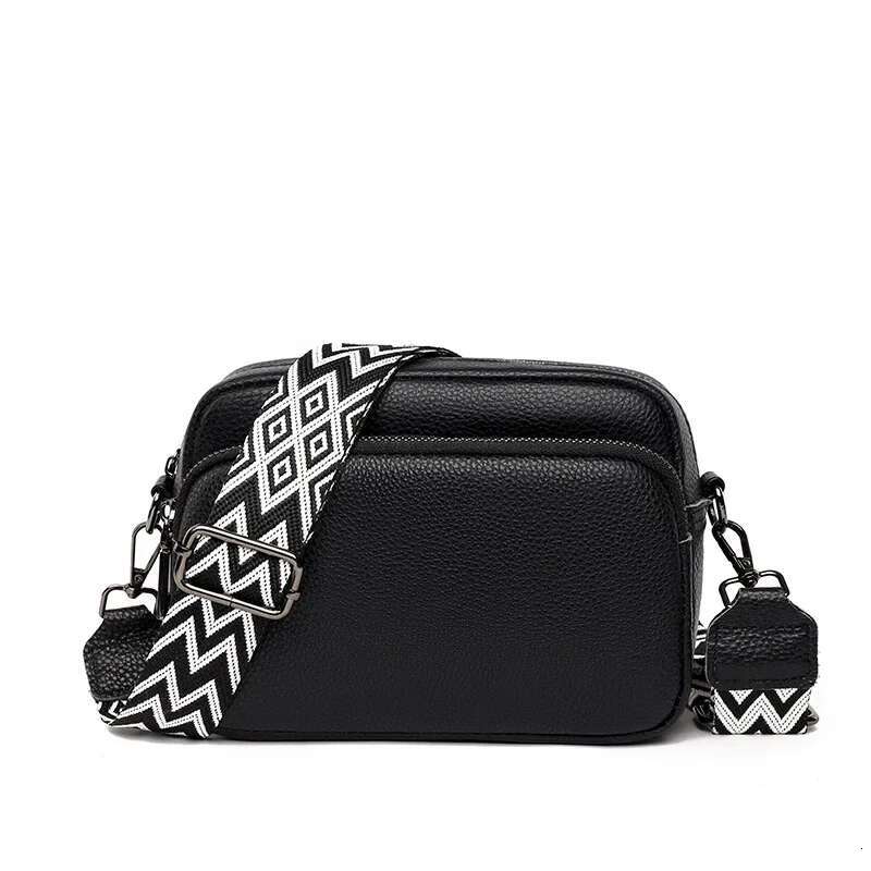Women Crossbody Multi Space Fashion Design Sense Large Capacity PU Material Lightweight Single Shoulder Bag