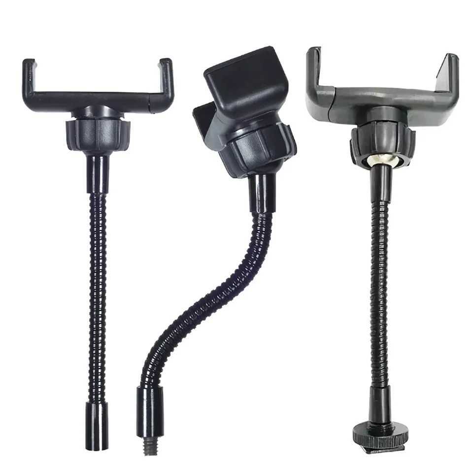 Flexible hose cellular phone clip holder for LED selfie ring light replacement kit 360 degree installation of mobile phone clipXJ250326