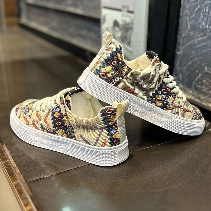 Designer Shoes 2025 Women's Spring And Autumn New Style Niche Design Color Blocked Breathable Fabric Soft Sole Comfortable Casual Versatile Sport