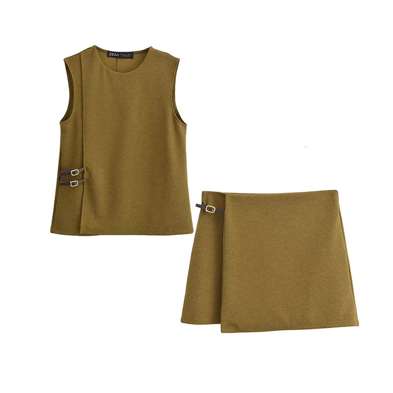 Womens Summer 2-piece Fashion Ultra Thin Elegant Elastic Waist Skiing Set Youth Fashion Holiday Set 250321