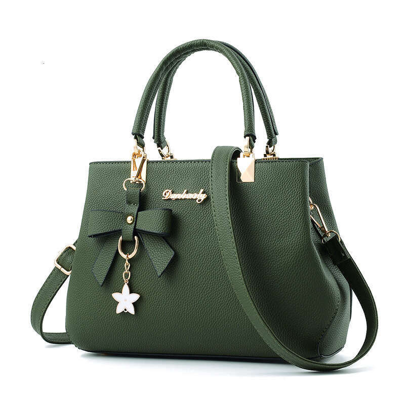 ad 2025 New Korean Style Trendy Autumn/Winter Bow Women's Handheld Shoulder Crossbody Killer Mom Bag