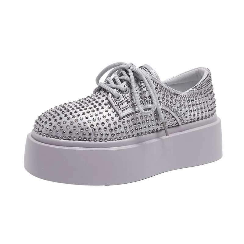 Designer Shoes 2025 Spring And Autumn Women's New Light Luxury Rhinestone Niche Design Lace Sports Fashion Breathable Casual Shoes Women's S
