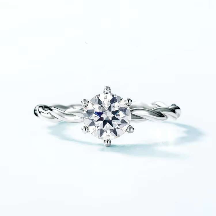 White 1ct Moissanite Wedding Ring for 925 Silver Moissanite Engagement Rings for Women