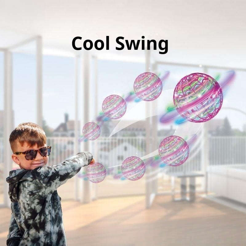 Spinning balloon UFO intelligent magic decompression black technology spinning toy gift unmanned ball