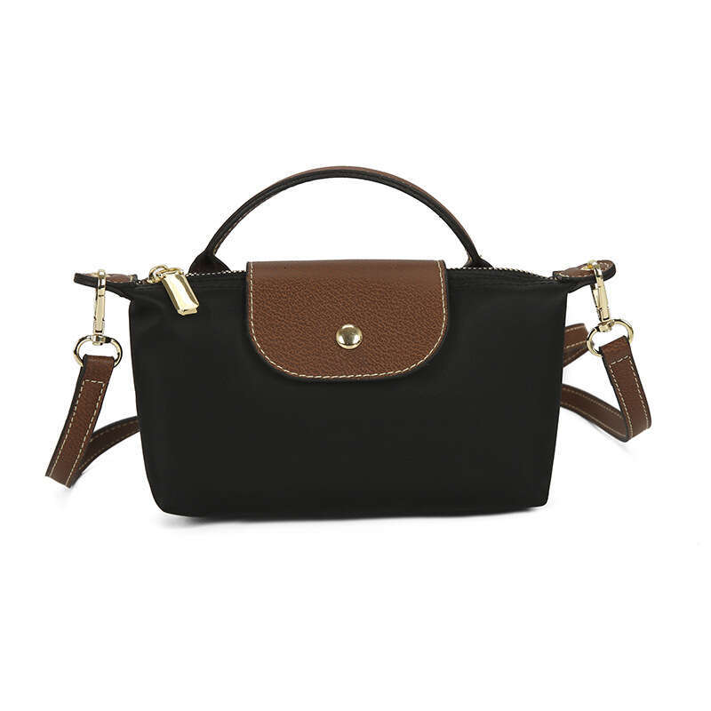 Fashionable and Versatile 2024 Spring/Summer Women's Bag Single Shoulder Crossbody Handheld High end Nylon Dumpling Bun