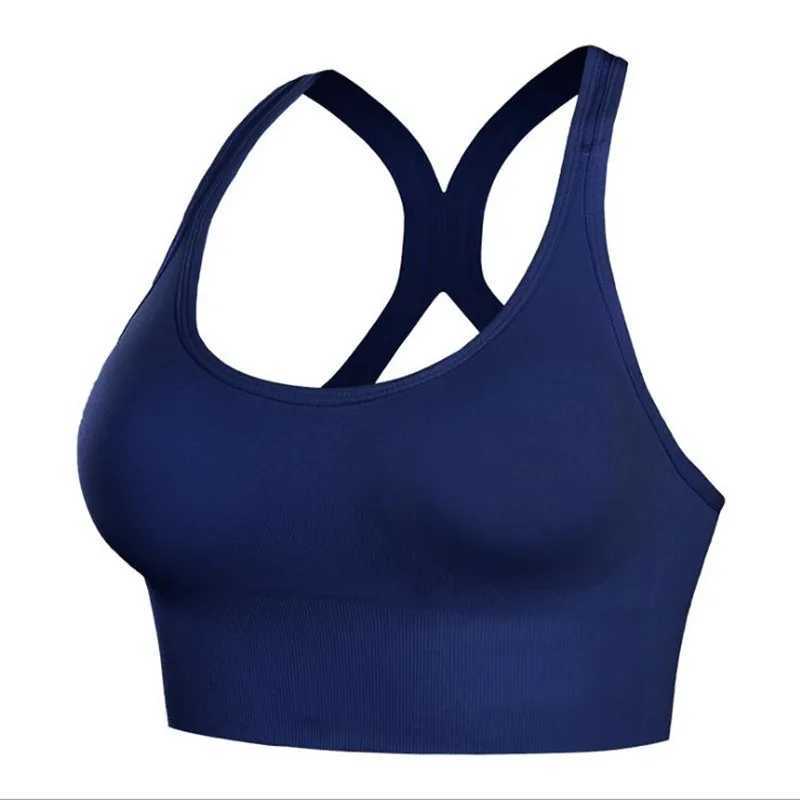 Solid color sexy fashion sports bra breathable steel wire pad push up sports top fitness gym yoga exercise bra sports top W250326