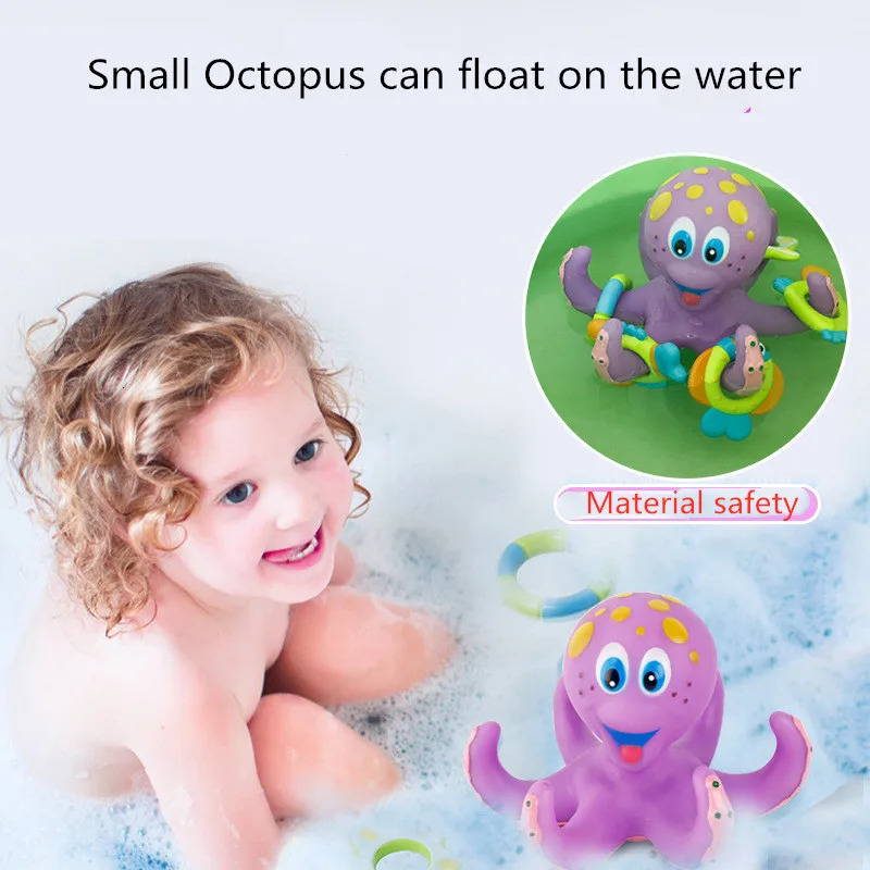 Baby Bath Toy Shower Cartoon Animal Octopus For Kid Crawling Beach Toddler Bathtub Bathroom Swimming Pool Play Water 250326