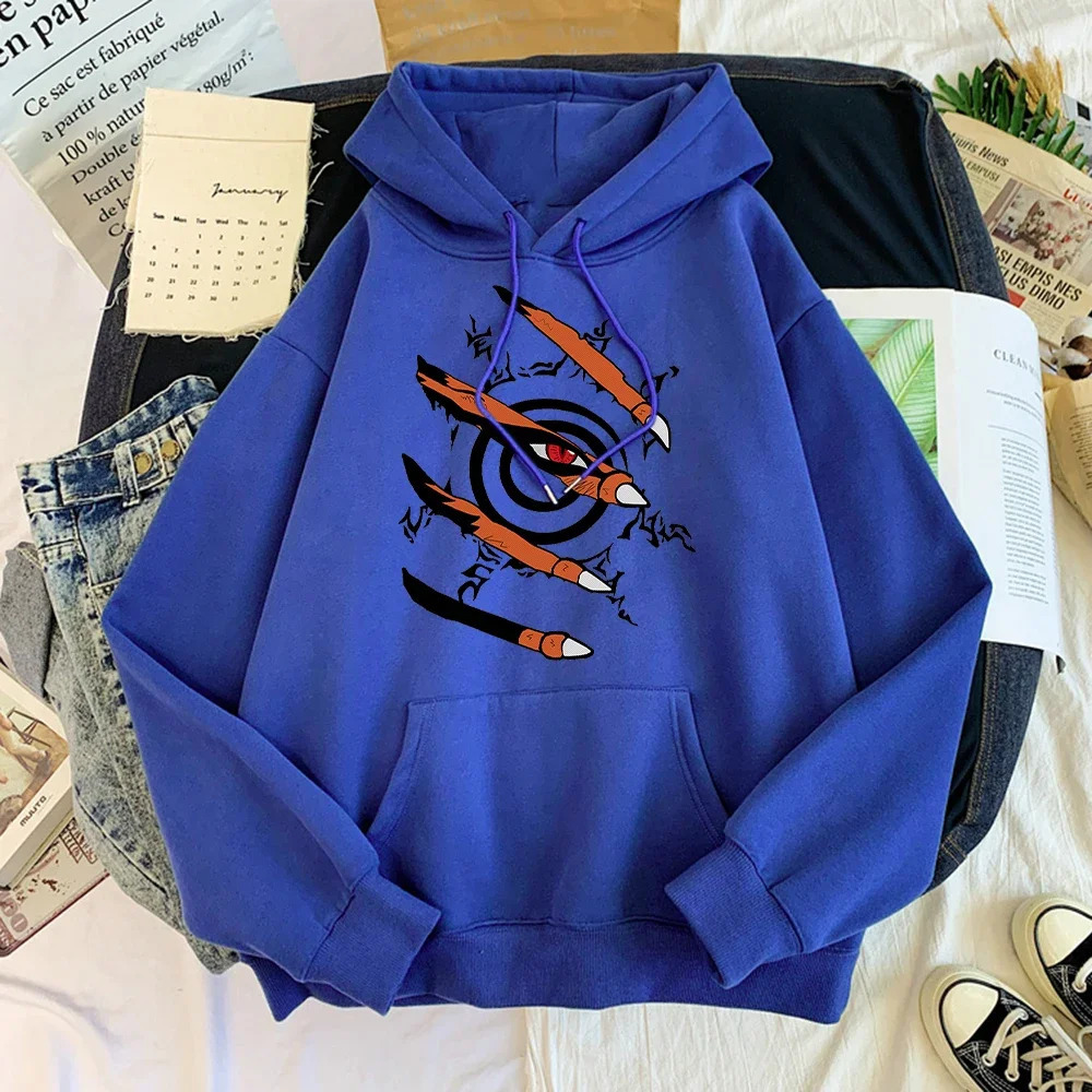 Mens and womens animated hoodies Kurama printed hoodies mens and womens clothing jackets and jackets 250324
