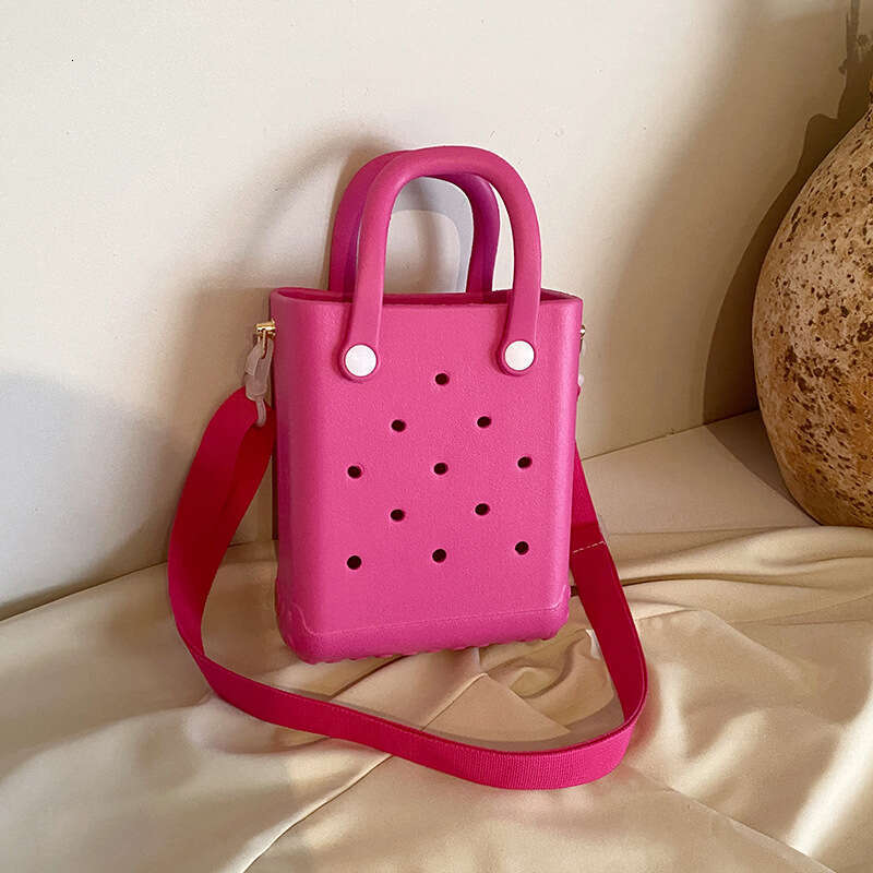 New DIY cartoon versatile accessory beach bag, new fashion niche, one shoulder crossbody carrying hole bag