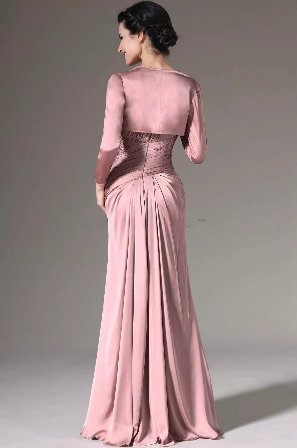 Elegant One Shoulder Mother Of The Bride Dresses With Jacket Pleats Pink Mermaid Wedding Guest Gown 2025 Groom Mom Long Chic Formal Wear