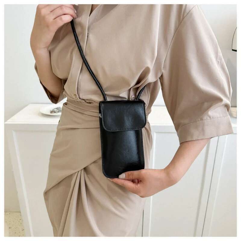 Causal Women Pu Wallets Solid Color Cell Phone Purse Lady Crossbody Shoulder Handbag Female Money Bags Messenger Bag