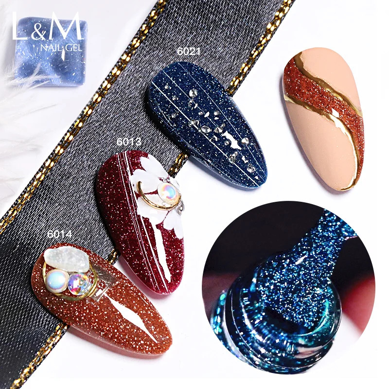 15ml Disco Laser Gel Nail Polish Super Shiny Reflective Color UV Nail Gel Glitter Po Flash Gellak Nail Art 250326