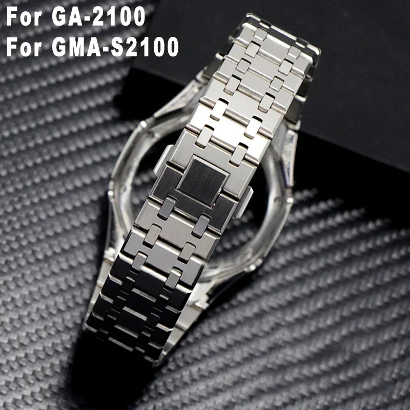 Gen4 Gen5 Modification Kit for Casioak GA-2100 GMA-S2100 Mod Metal Stainless Steel Case Screw Bezel Strap for GA-2110 GA-B2100 250324