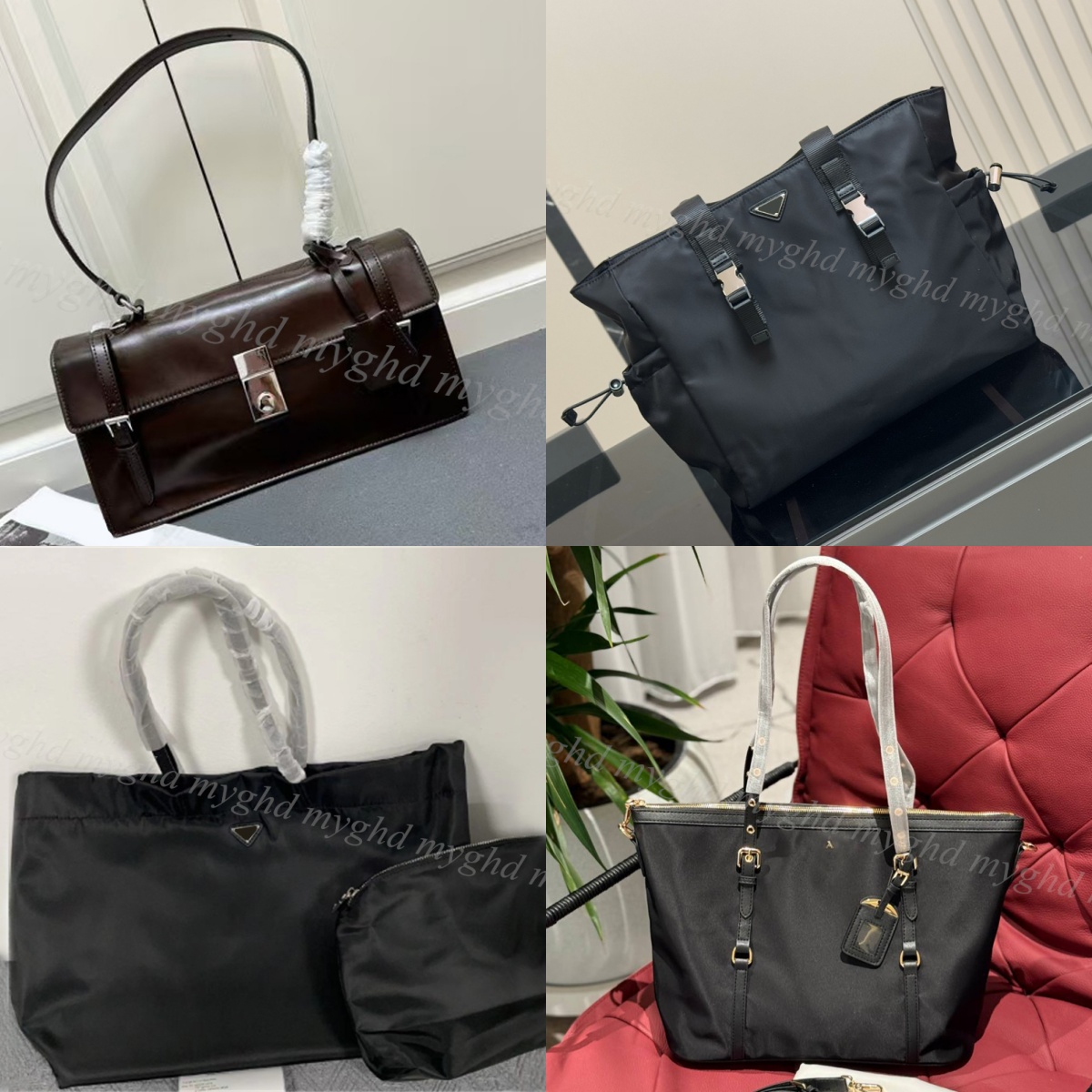 Women Men Handbags Hobo Messenger Purse Shoulder Bag With Dust Bag