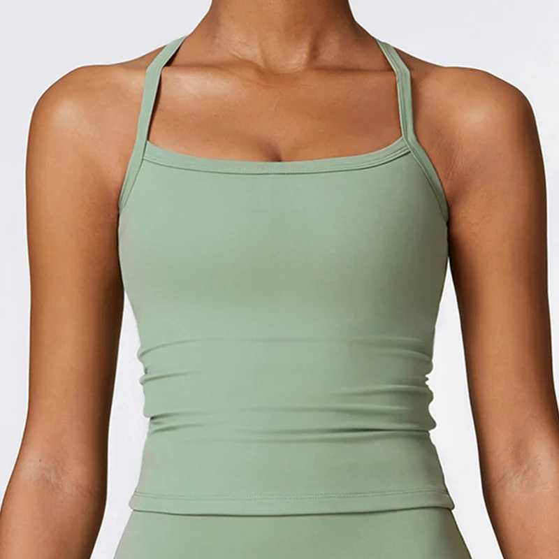 Fitness yoga tops open back gym vests sweatshirts push up running sleeveless sportswear womens sportswear top yoga shirts W250326